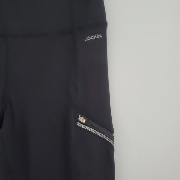 Jockey Black Athleisure Workout Leggings With Zipper Pockets Size S - Picture 5 of 7